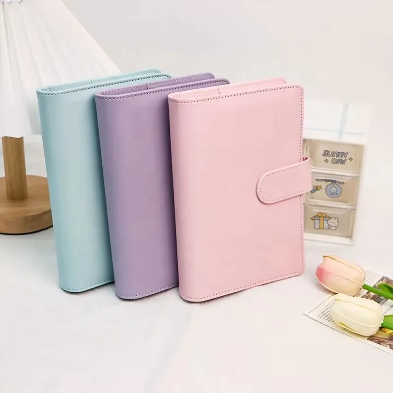 

New Vintage Refillable Notebook File Folder Notepad Cover Leather Ring Binder Office Supplies