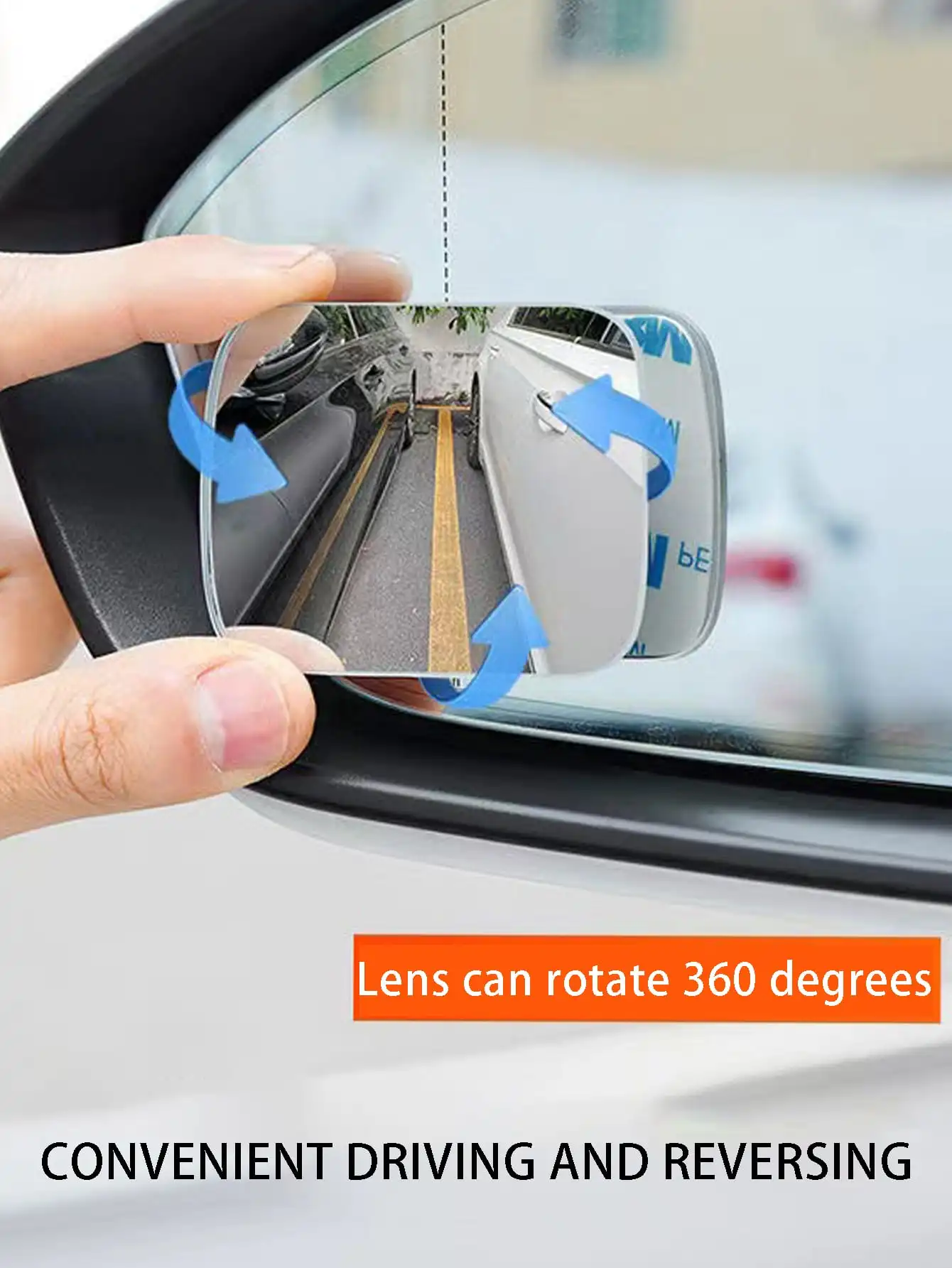 2PC wide Angle mirror Car rearview mirror Small round mirror blind spot 360 degree car mirror auxiliary mirror blind area mirror