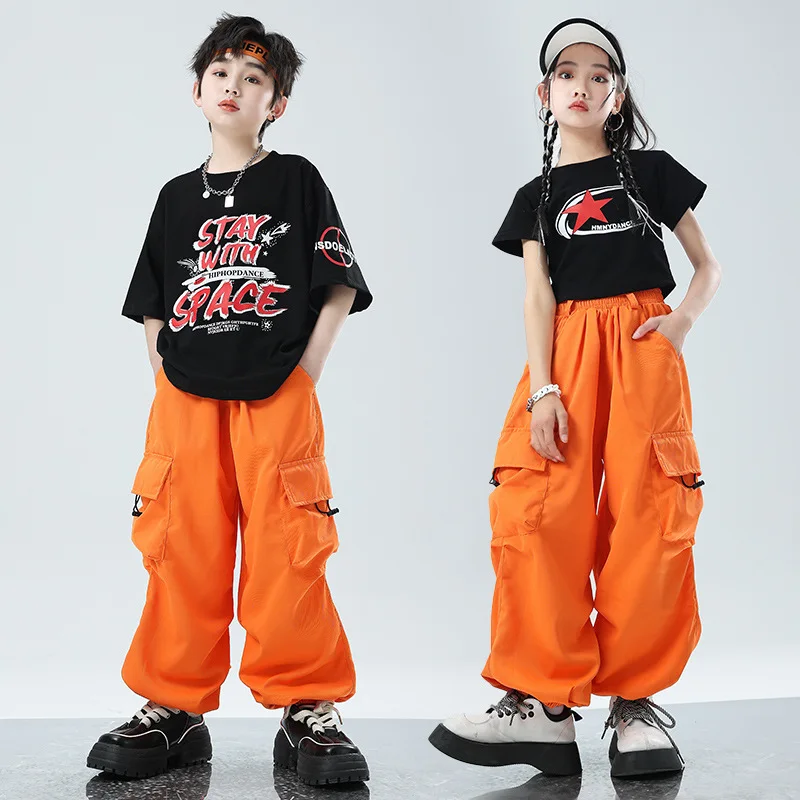 Children's hip-hop street dance suit, boys' hip-hop children's fashion suit, performance suit, girls' jazz dance explosive stree