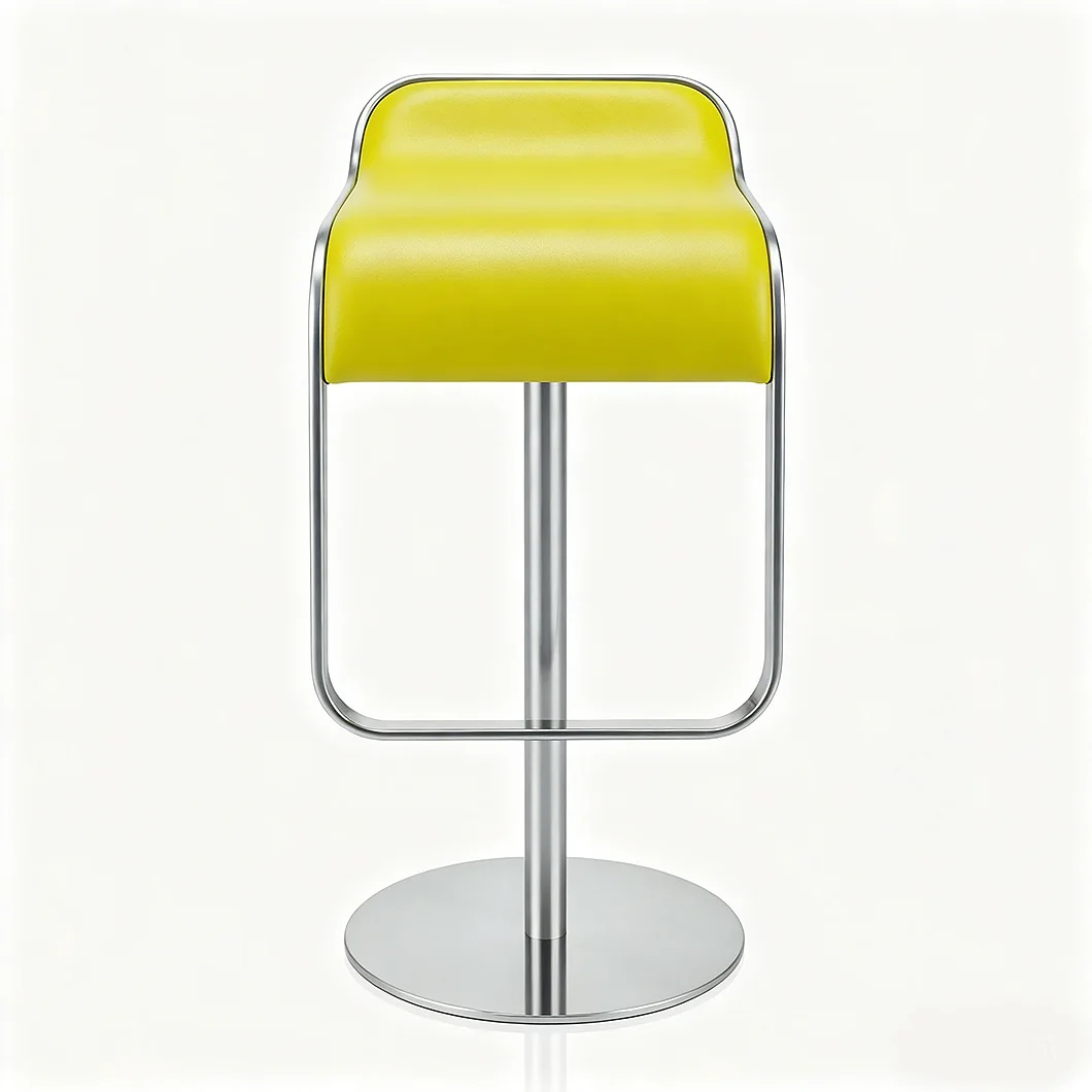 2026 Commercial Swivel Bar Stool with Electroplated Leg and Footrest for Lounge, Bistro and Workplace
