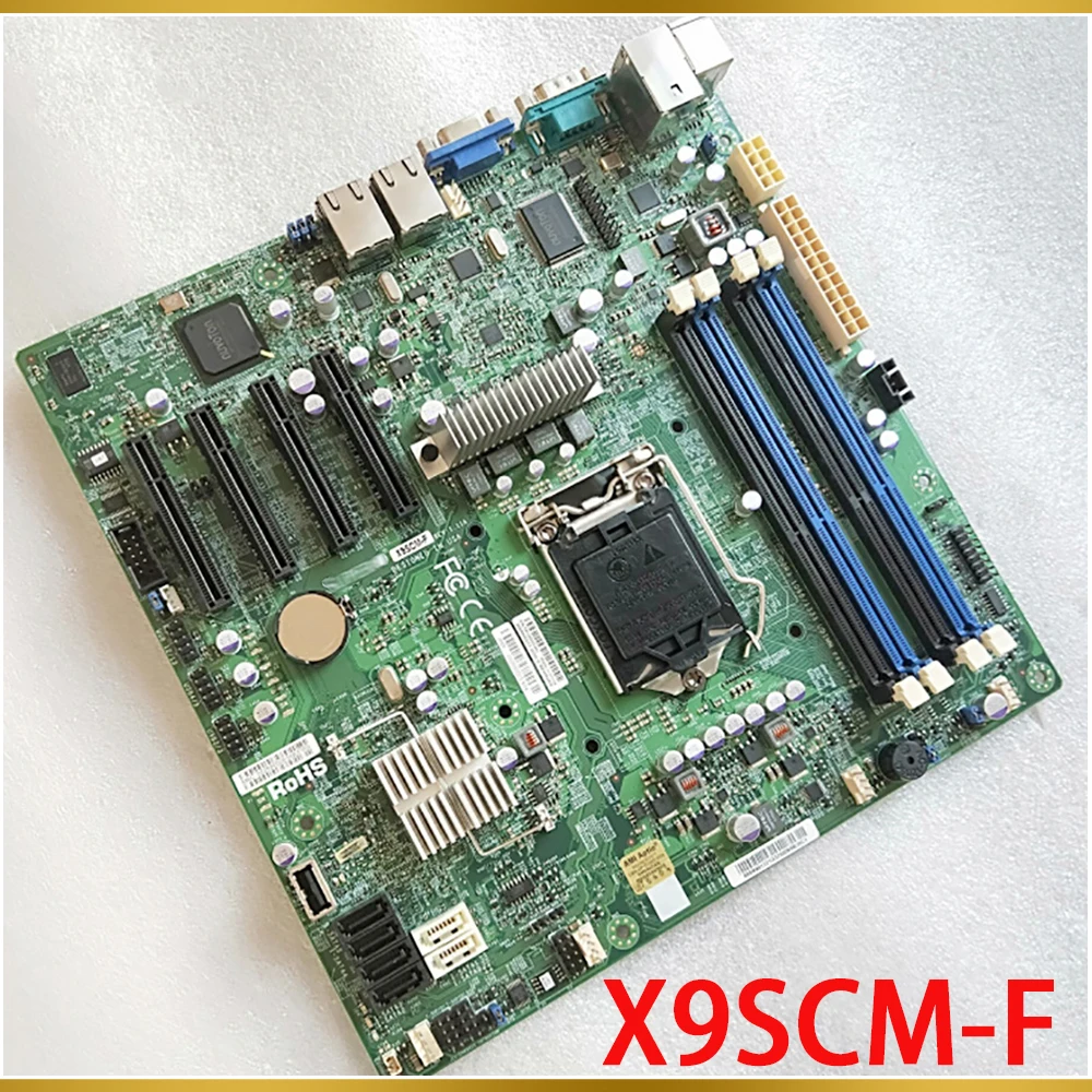 Placa base para estación de trabajo de servidor Supermicro, enchufe único H2 LGA1155, compatible con E3-1200 E3-1200 V2 Series X9SCM-F