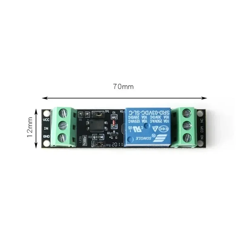 1 Channel DC 3V Relay Module High Level Driver Module Optocoupler Single Relay Isolated Drive Control Board - view 2