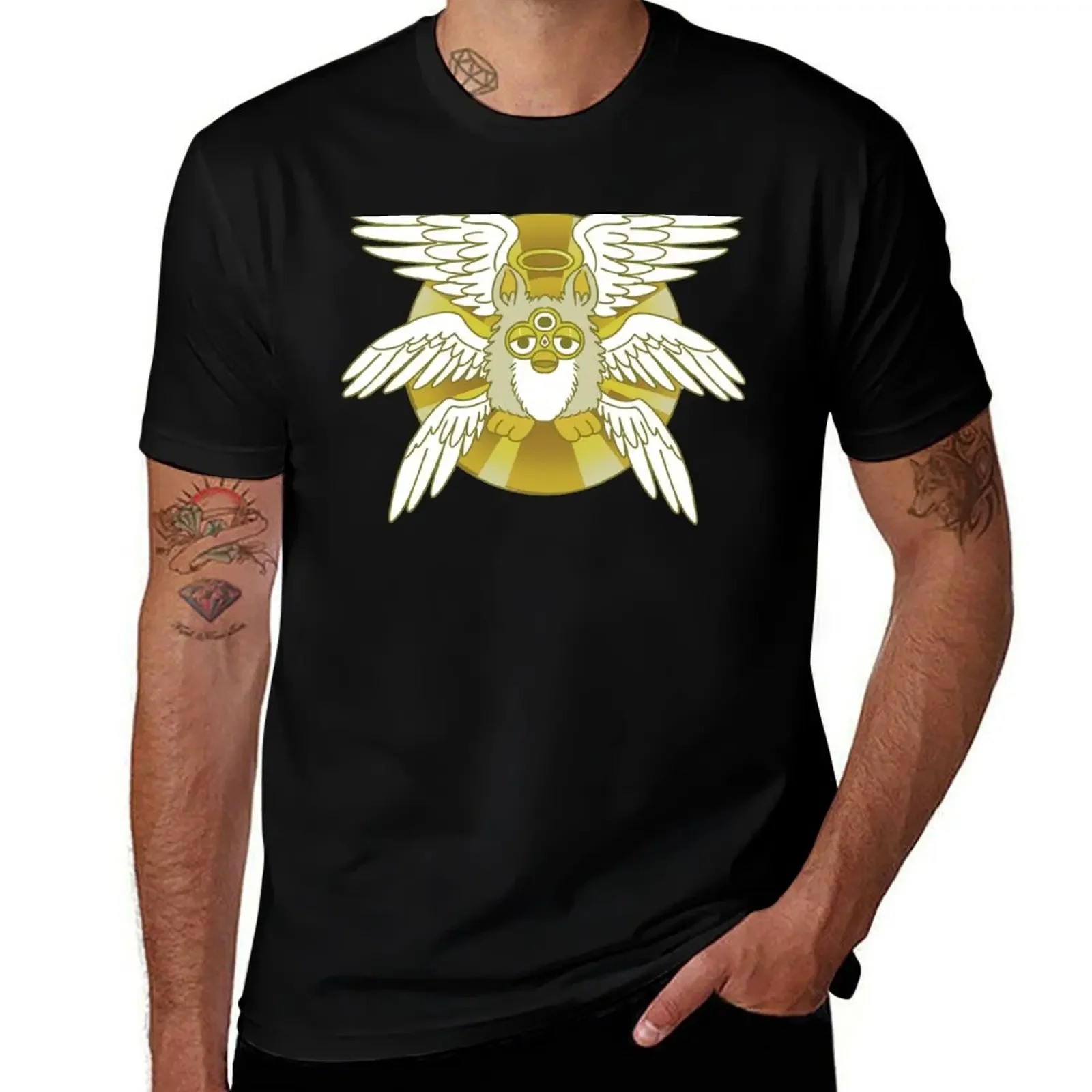 

Angel Furby T-Shirt custom t-shirts anime quick drying cotton graphic tees designer t shirt men