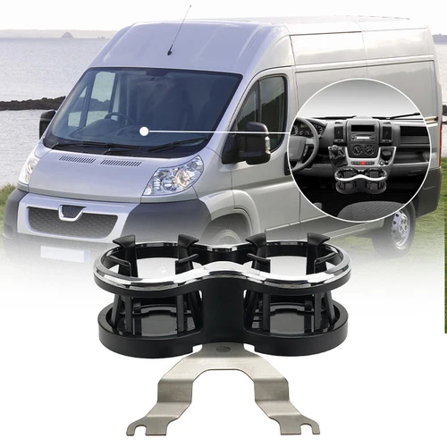 Portavasos doble para Peugeot Boxer Citroen Relay Fiat Ducato 2007-2024 autocaravana