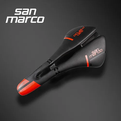Sillín de bicicleta ultraligero de carbono San Marco, asiento de bicicleta de montaña y carretera, sillín de triatlón Sanmarco TT, bicicleta de carreras, accesorios para bicicleta de 143mm