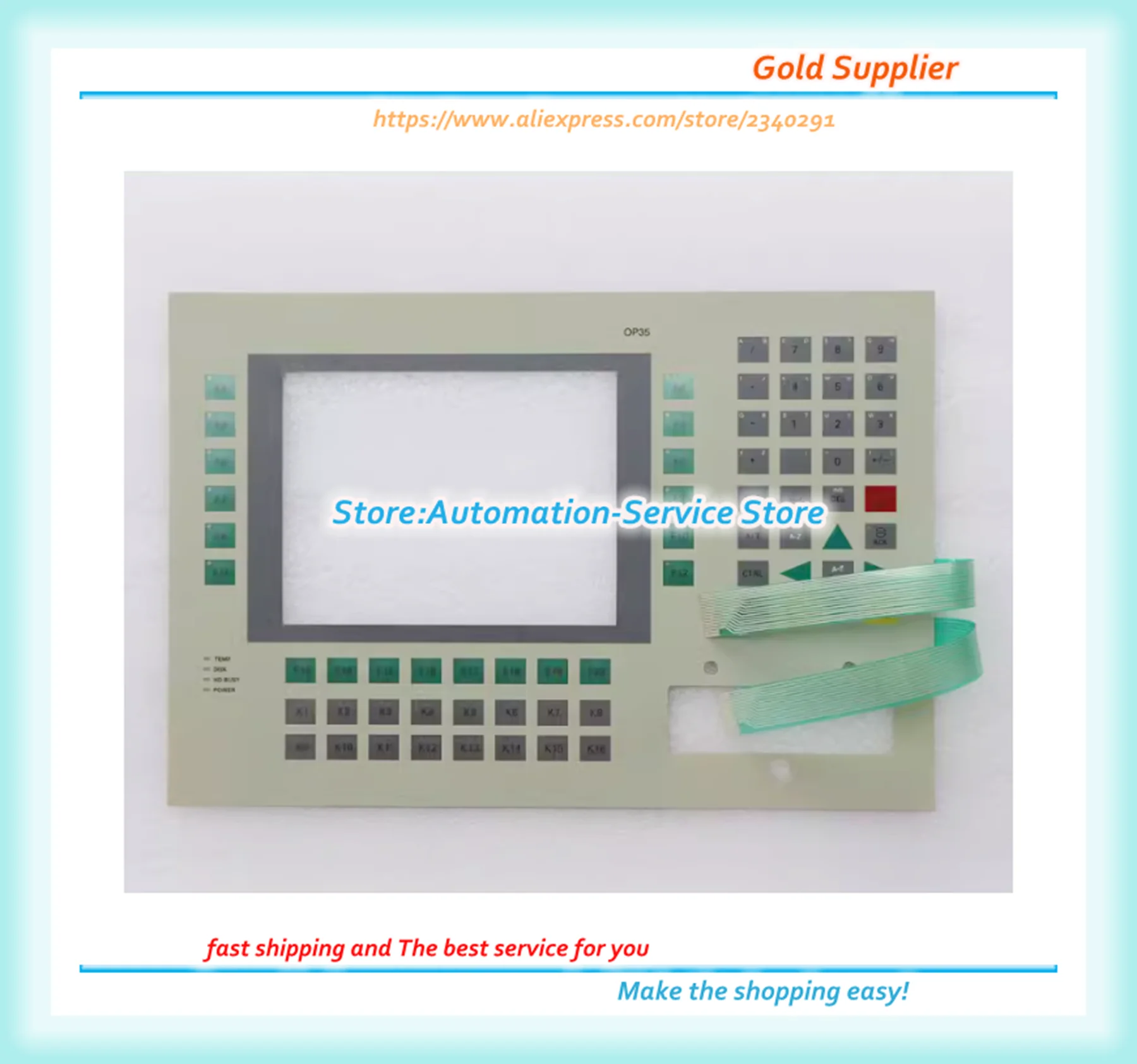 

OP35 6AV3535 6AV3 535-1FA01-0AX0 New Key Panel