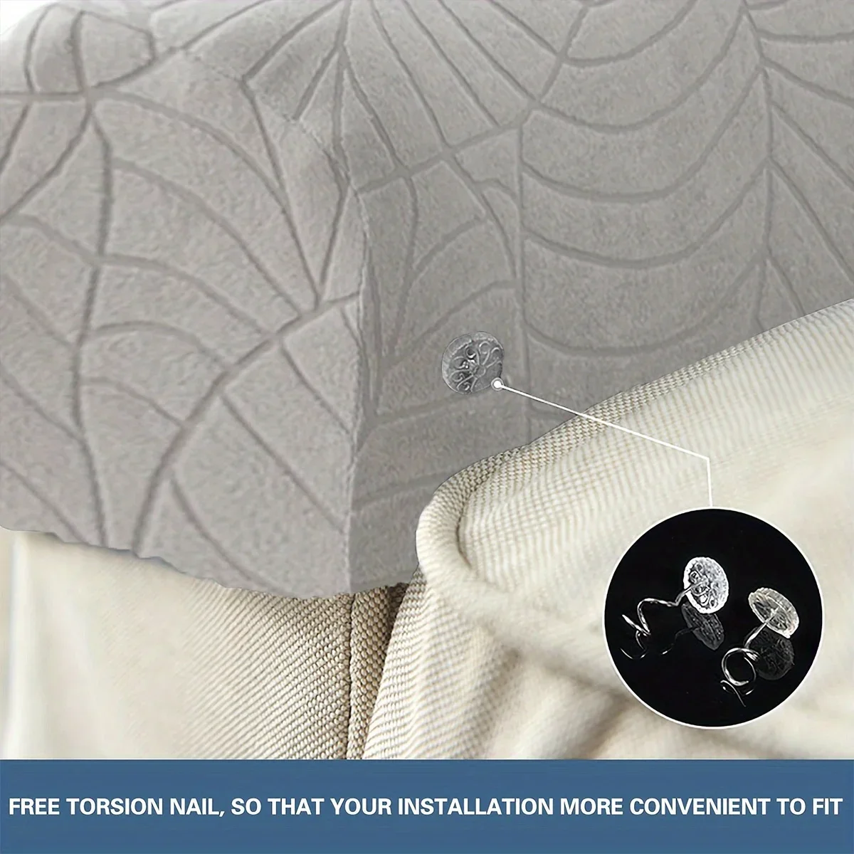 2pcs/Set Water Resistant Leaf Texture Jacquard Stretch Sofa Armrest Protective Cover Spandex Washable Soft  Armrest Cover