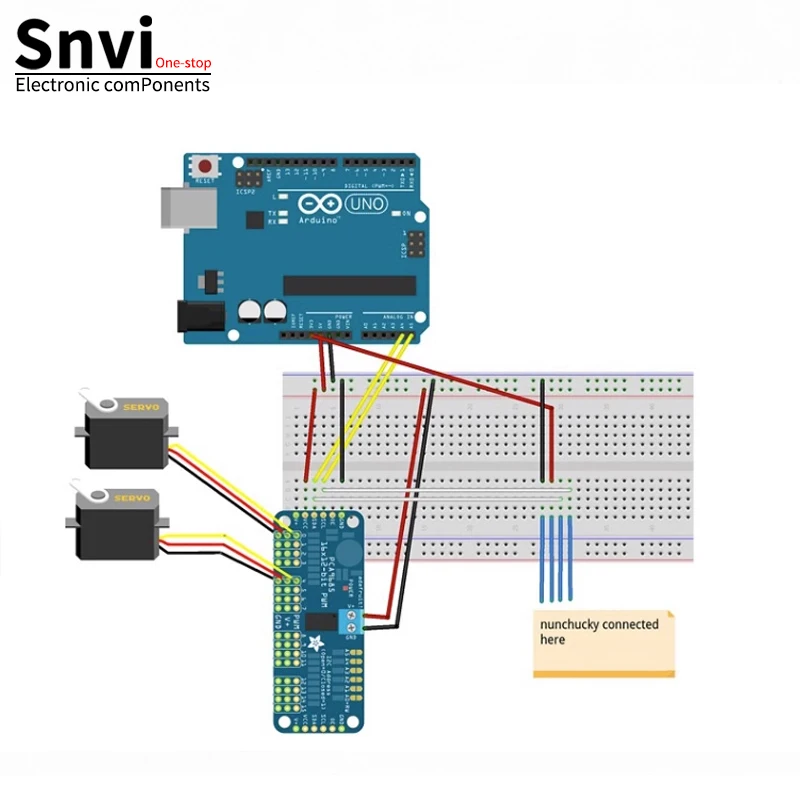 Snvi PCA9685PW 16 Channel 12-bit PWM/Servo Driver-I2C interface PCA9685 module Raspberry pi shield module servo shield