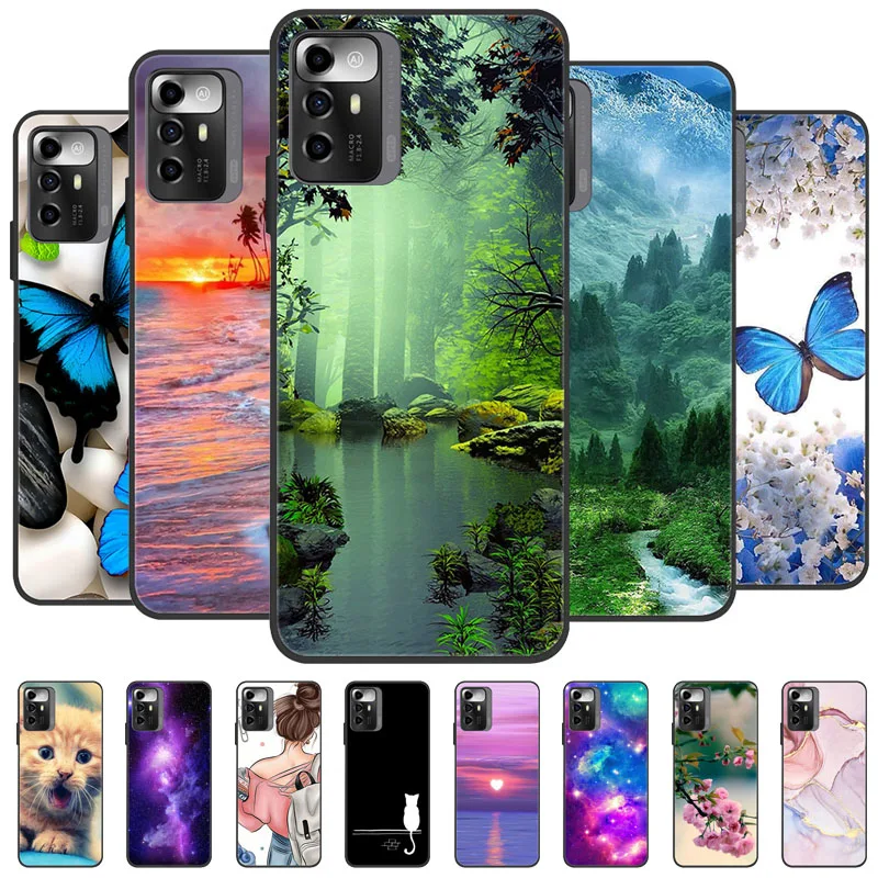 For Fundas ZTE Blade A72 5G Case Soft Silicone Marble Case For ZTE BladeA72 5G Back Cover A 72 5G 7540N TPU Protective etui Capa