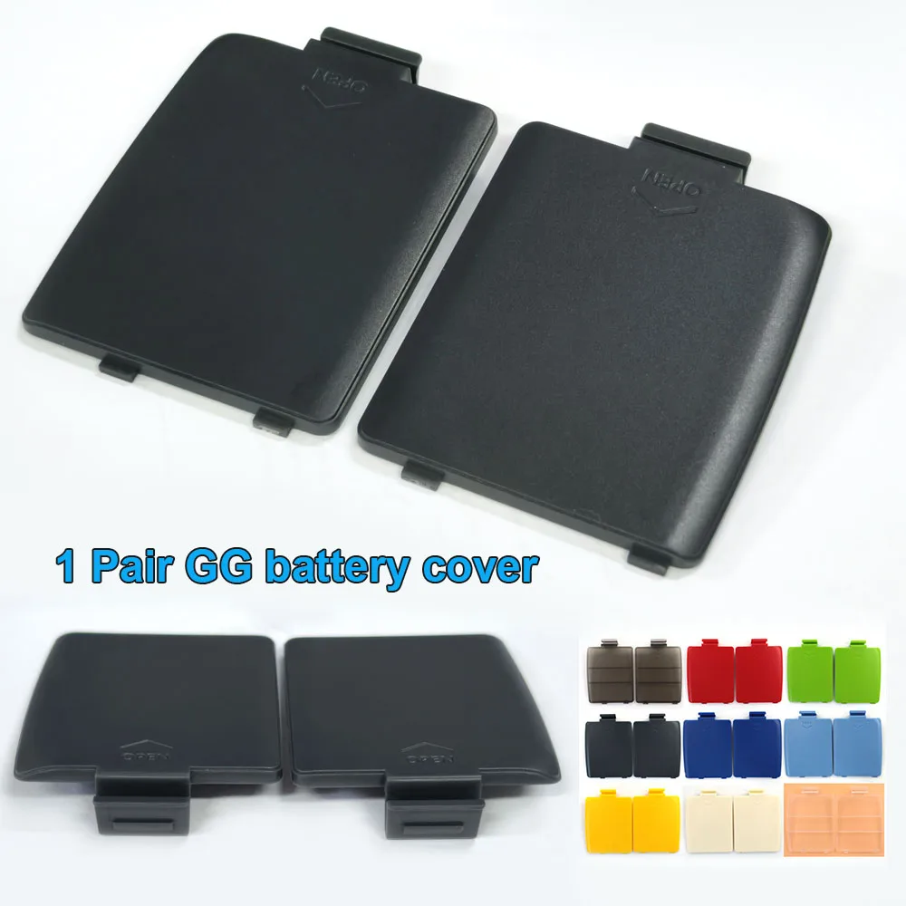 

1 Pair Replacement Battery Cover Door For Sega GG Game Gear, L R Left Right AA Battery Lid Games Accessories