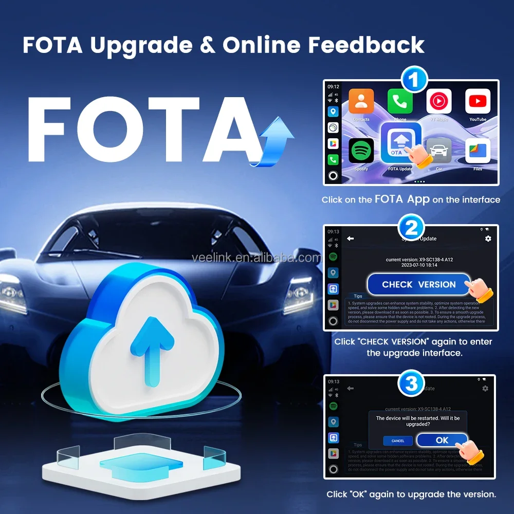 En stock carlinkit ultra Android 15 Tbox Carplay Ai Box 8g 256gb 5g 2.4g 2160p SM6350 Tv voiture jouer Aibox pour adaptateur sans fil