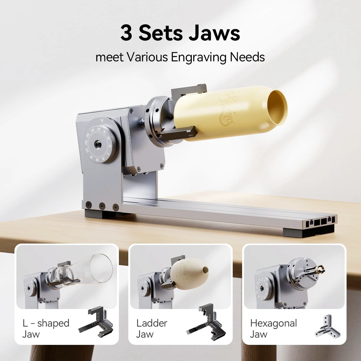 Incisore laser RAY5 da 20 W più lungo con kit Air Assist, rullo rotante 4 in 1 e sollevatore da 16 pezzi, oggetti cilindrici