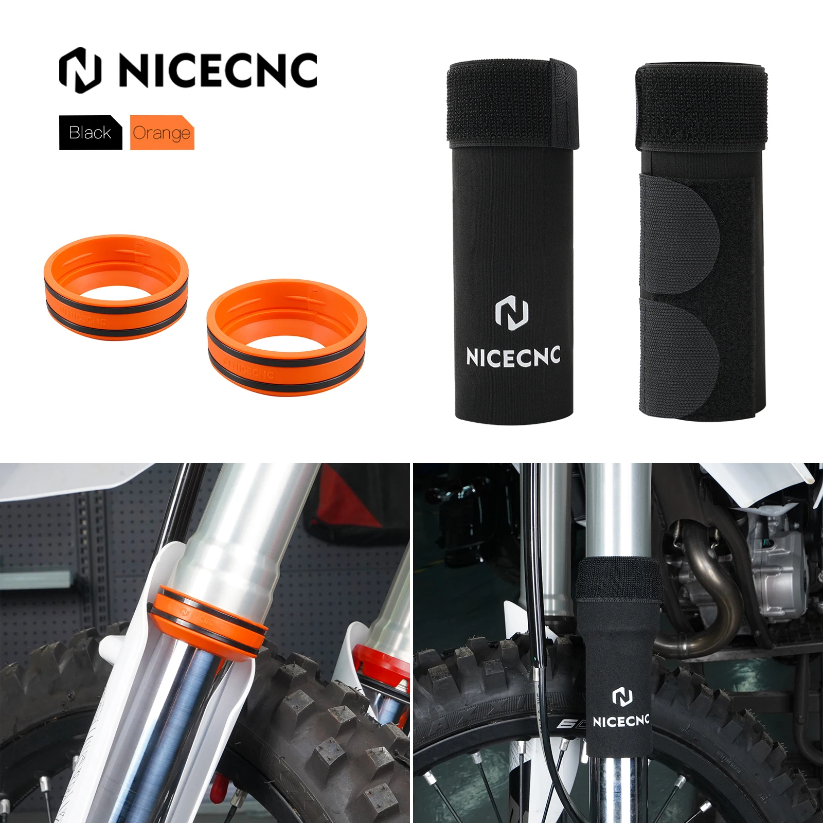 

NICECNC For KTM EXC 300 Front Fork Sock Guard Mud Scraper For KTM EXC-F 350 SX 125 SXF 450 XC XCW Husqvarna TE 300 Sherco SE 300