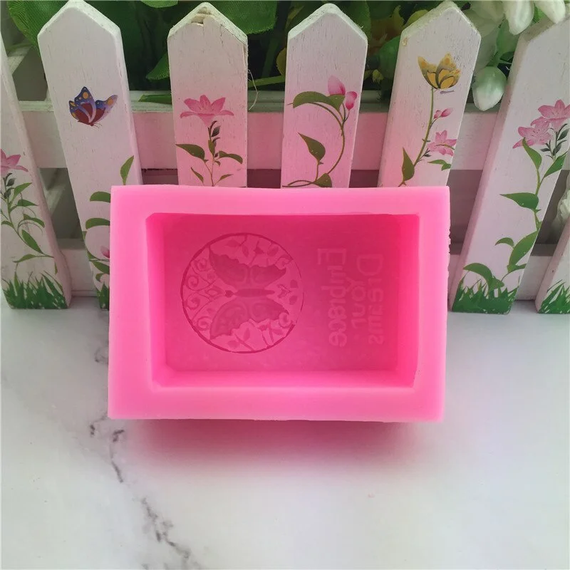 1 Pc Rectangle Silicone Soap Mold Crafts Handmade Craft 3D Insect Soap Mold Soap Molds For Soap Making DIY Tool