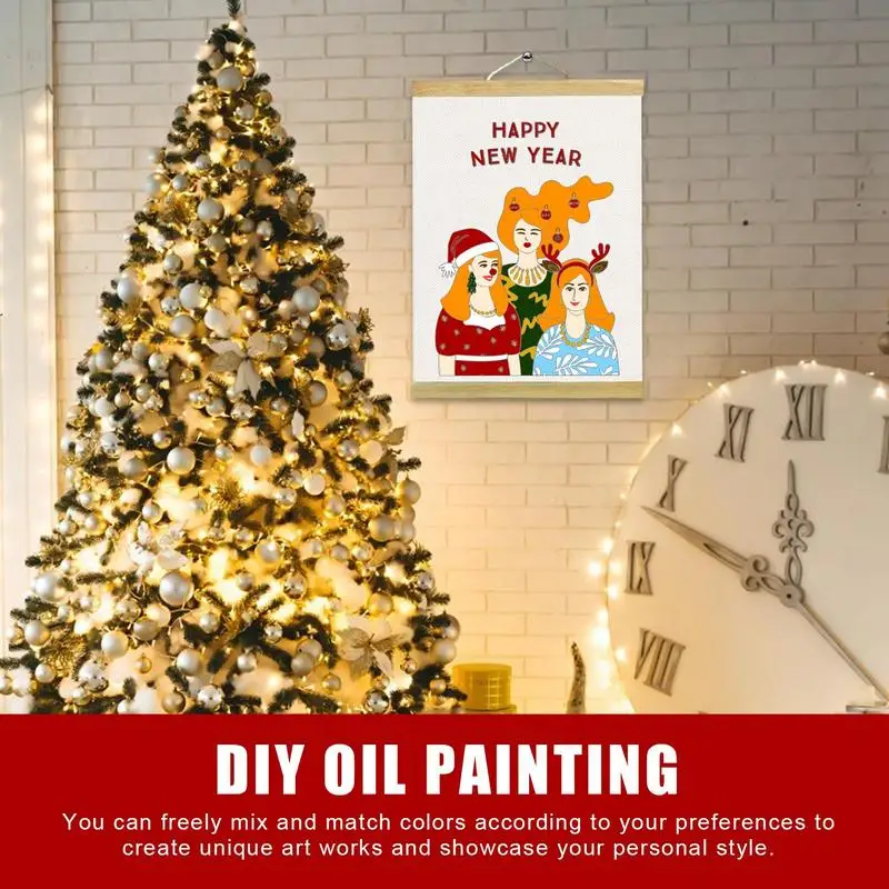 Zeichen rolle für Kinder digitale Ölgemälde Färbung Malerei Schriftrolle Weihnachten Malerei Wandbehänge multifunktion ale Färbung