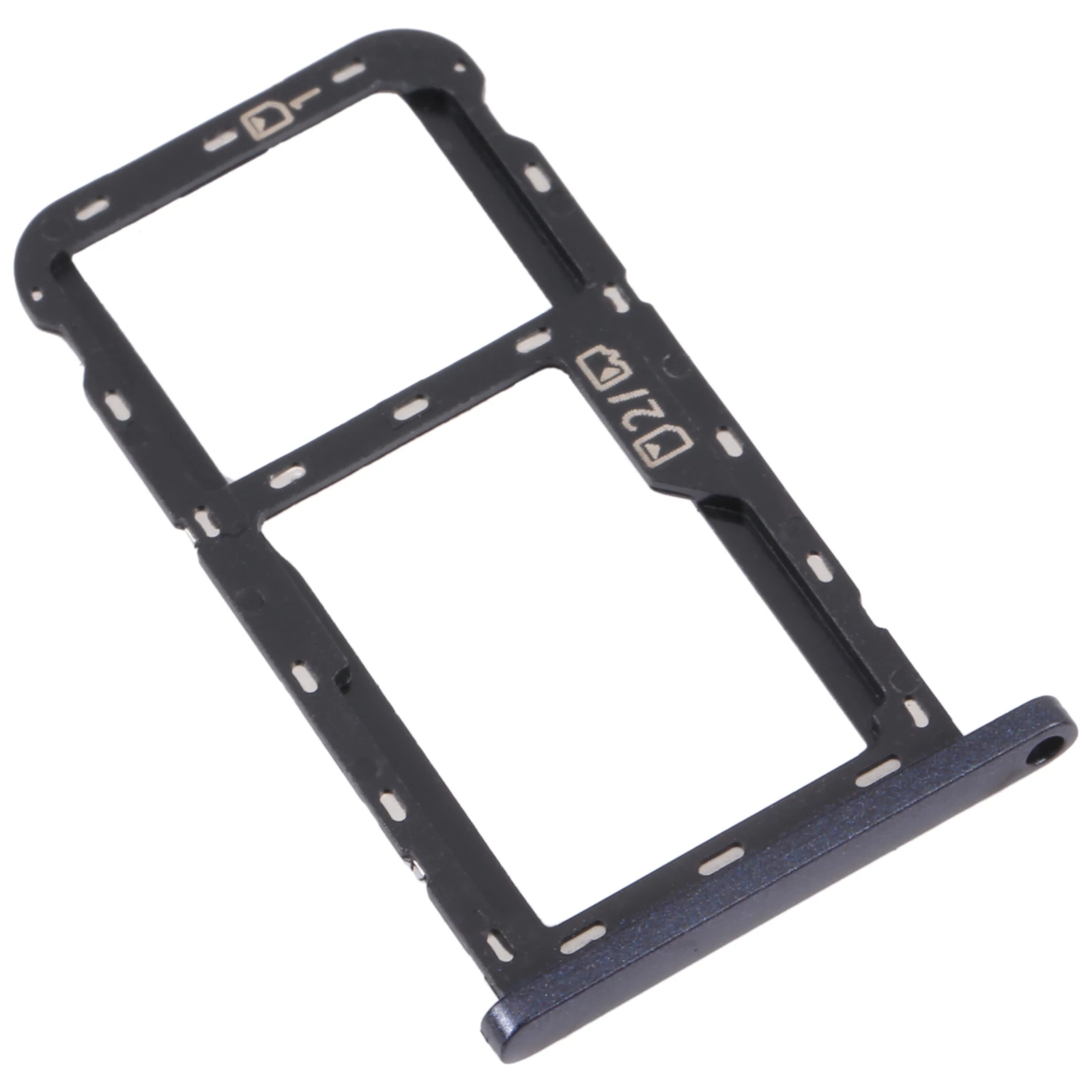 For ZTE Blade A72 SIM Card Tray + SIM Card Tray / Micro SD Card Tray