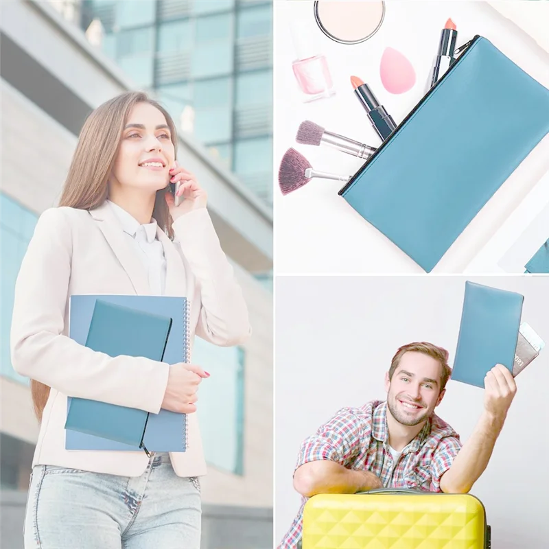 Paquete de Qy-20 bolsas de dinero de 11,5X6,1 pulgadas bolsas de depósito bancario con cremallera bolsas de dinero para monedas para monedas en efectivo herramientas de factura cosmética