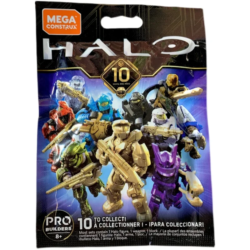 Mega Construxs Haloes Blind Bag Toys Spartan Master Chiefs Kelly Arbiter Action Figures Joints Movable Doll Soldiers Model Toys