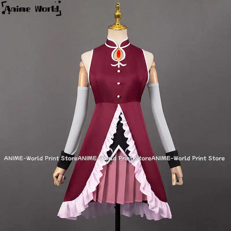 《Custom Size》Unisex Anime Puella Magi Madoka Magica Kyoko Sakura Cosplay Costumes Outfit Halloween