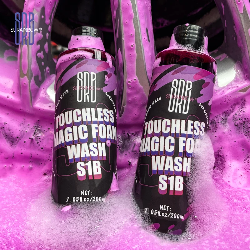 SURAINBOW Pink Foaming Extreme Bodywash & Super Suds Foaming Car Wash Soap, Car Wash Deep Cleaning, Concentrated Formula,200ml image 6
