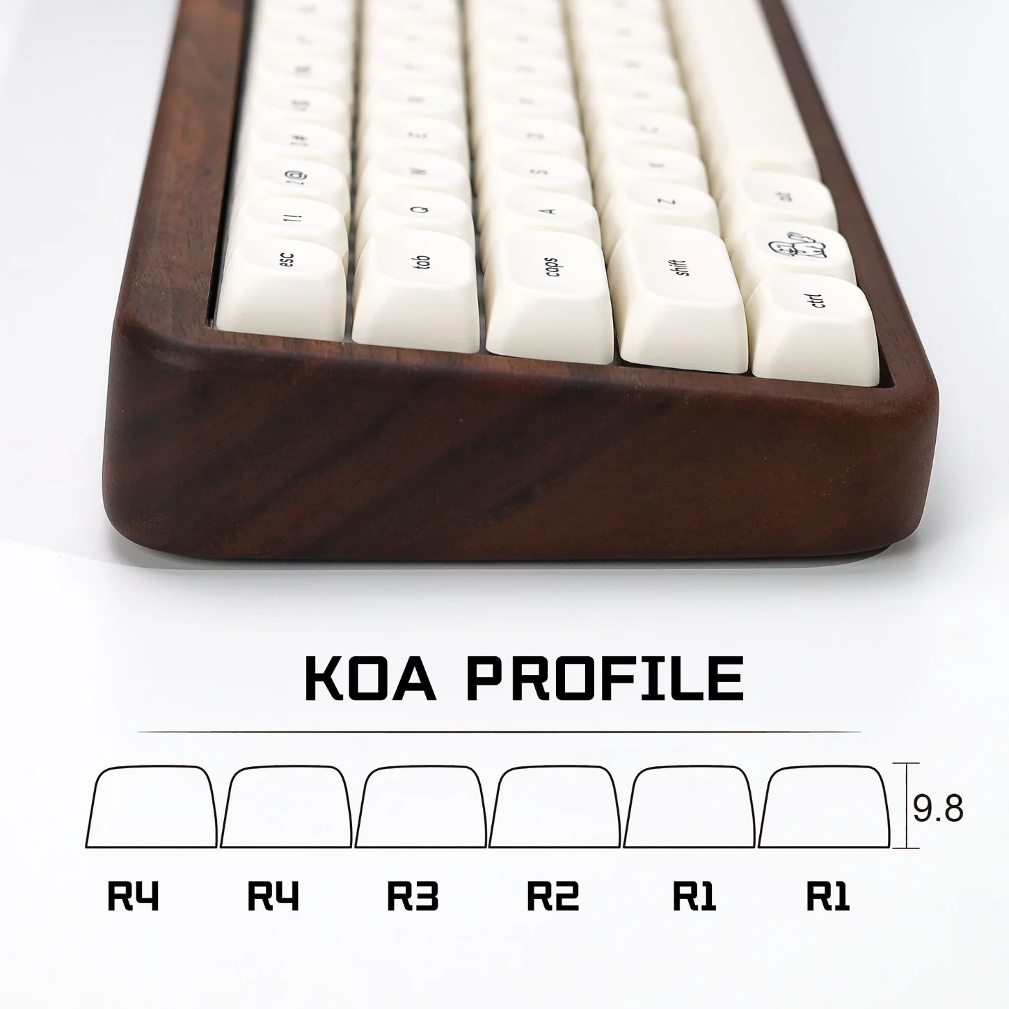 جرو، لطيف حليبي أبيض MOA Keycap PBT مجموعة Keycap الإبداعية، مخصصة للوحة المفاتيح الميكانيكية 60/84/98/108