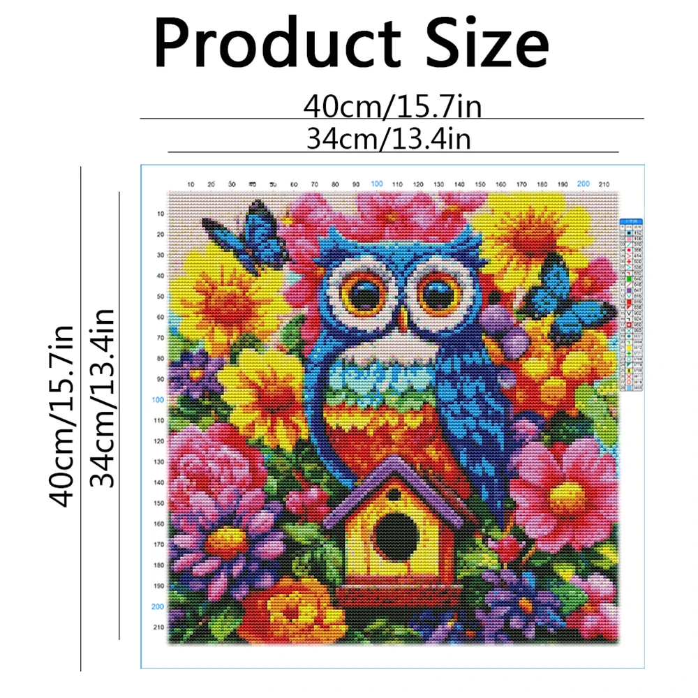 11CT Çapraz Nokta Nakış Baykuş - Embroidery Guide Paper incelemesi ve fiyatı