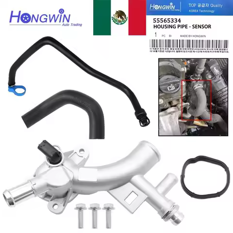 25193922 Aluminum Engine Thermostat Housing Hose For Chevrolet Cruze Sonic Trax Buick Encor 55565334 1338030 55596898 13251447