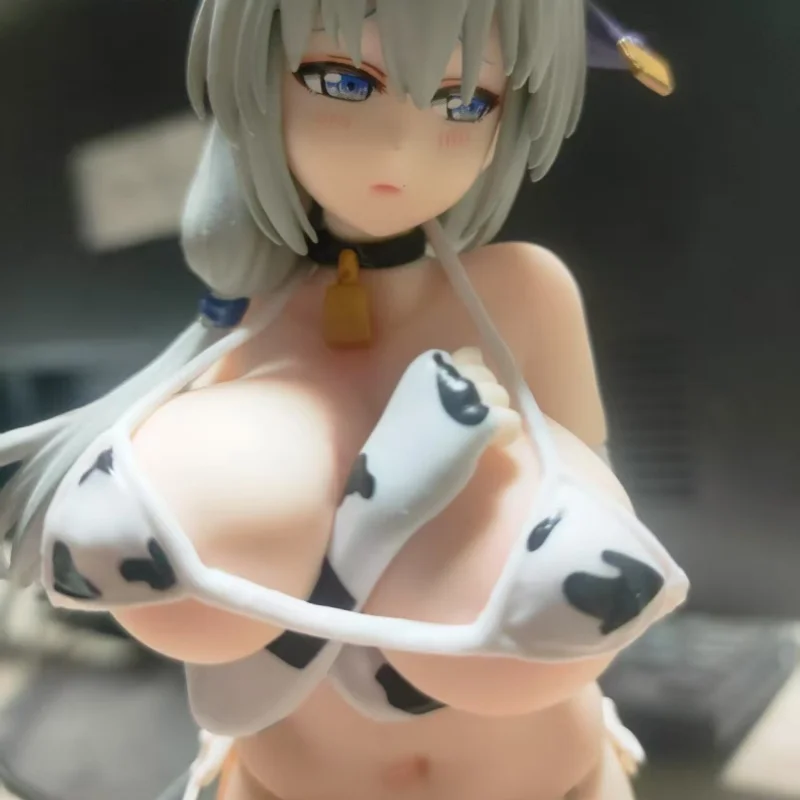 22cm Uzaki-Chan Wa Asobitai! Tsuki Uzaki Sexy Anime Girl Figure Dreamtech Cow Pattern Bikini Action Figure Adult Model Toys Gift
