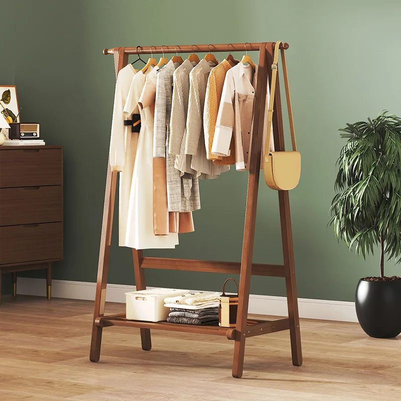 

Hanging Standing Wooden Coat Racks Bedroom Rail Folding Display Floor Coat Racks Portable Modern Porte Manteau Home Furniture