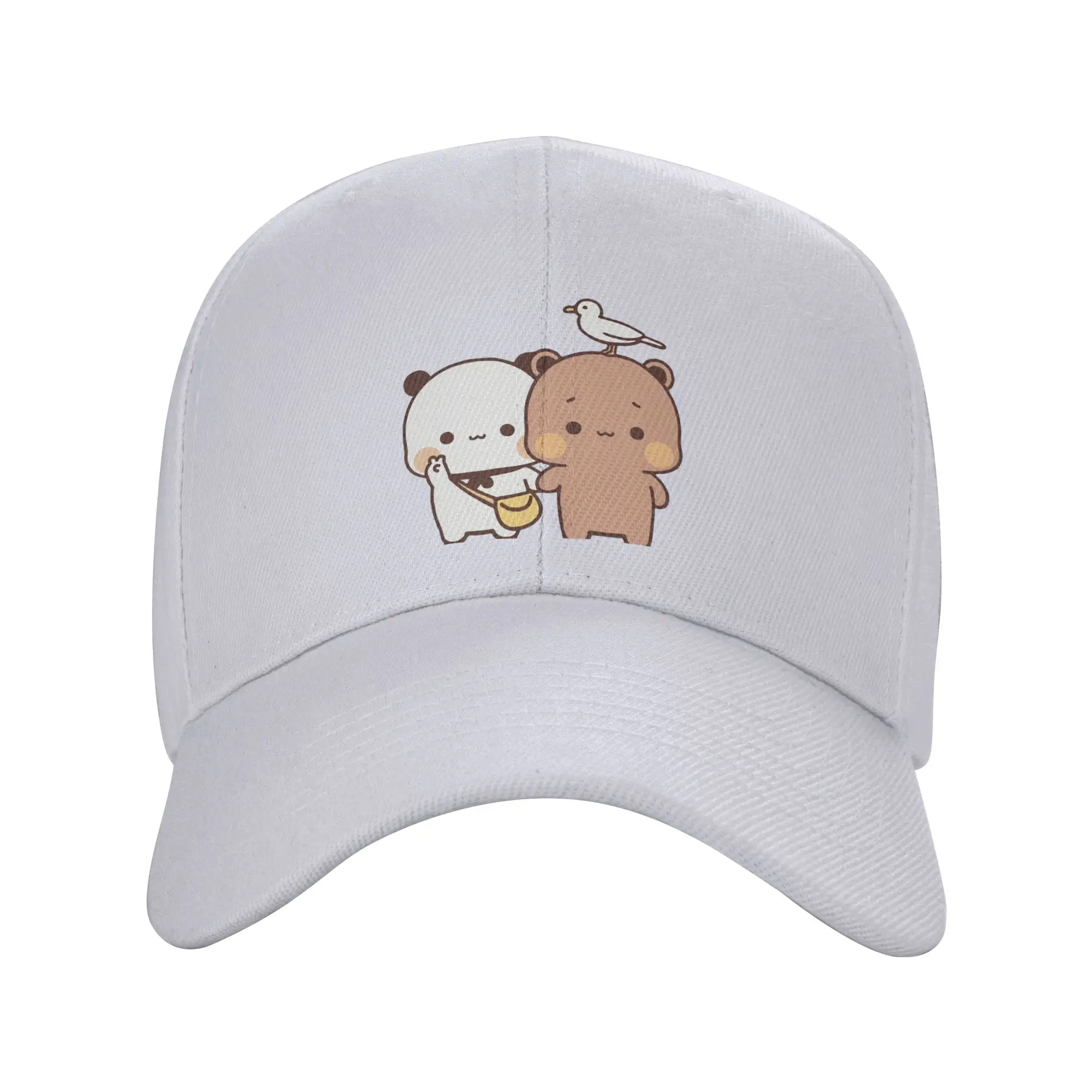 Panda Bear Bubu Dudu Classic Curved Brim Baseball Cap Durable Denim Hat Cap For Women