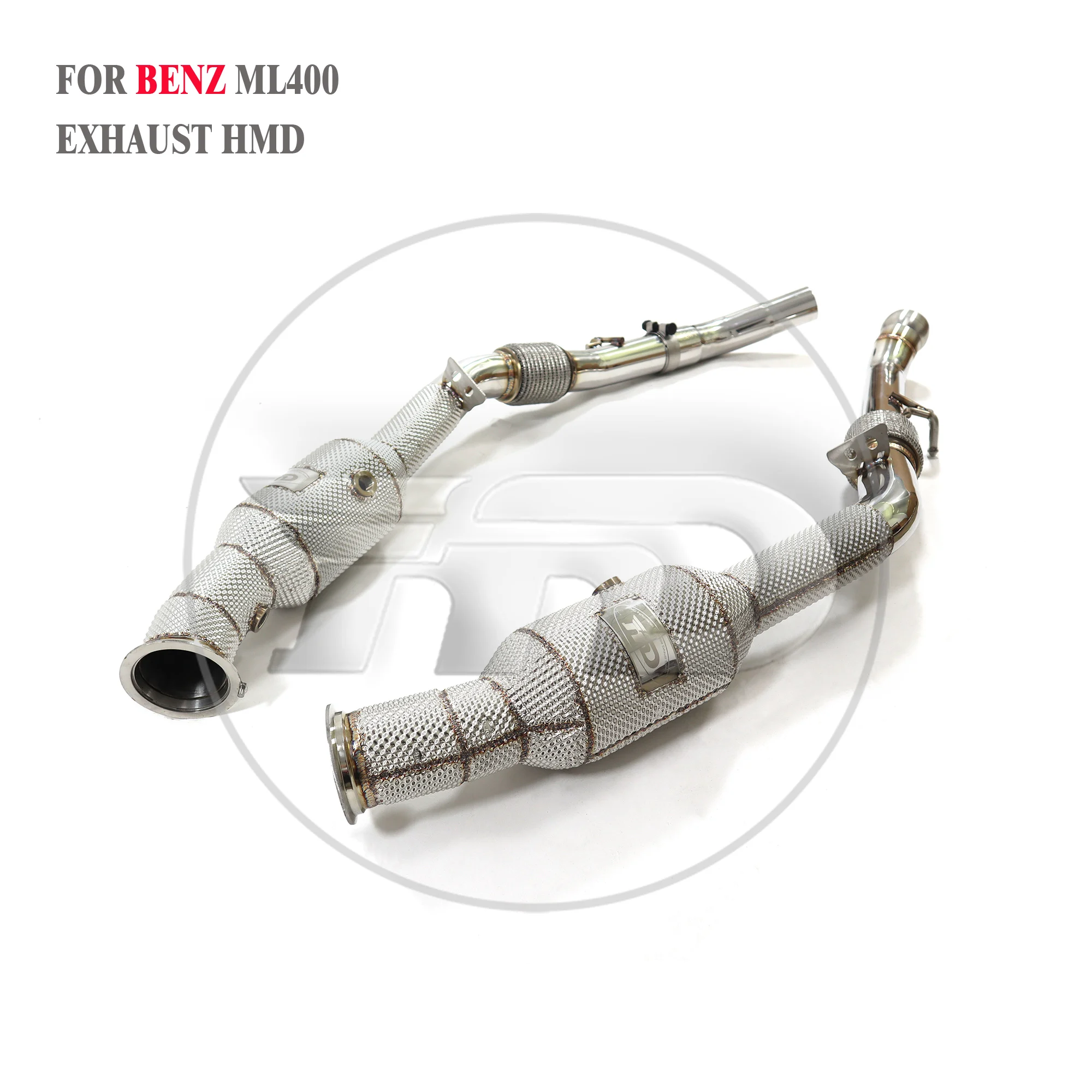 HMD Exhaust System High Flow Performance Downpipe for Mercedes Benz ML320 ML350 ML400 W166 3.0T With Heat Shield