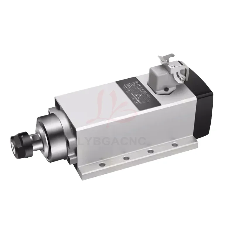 

2026 Premium 2.2KW Square Air-cooled Spindle Motor Spindle Motor Aluminium Machine Lock Hole Machine Small Steel Gun Sp