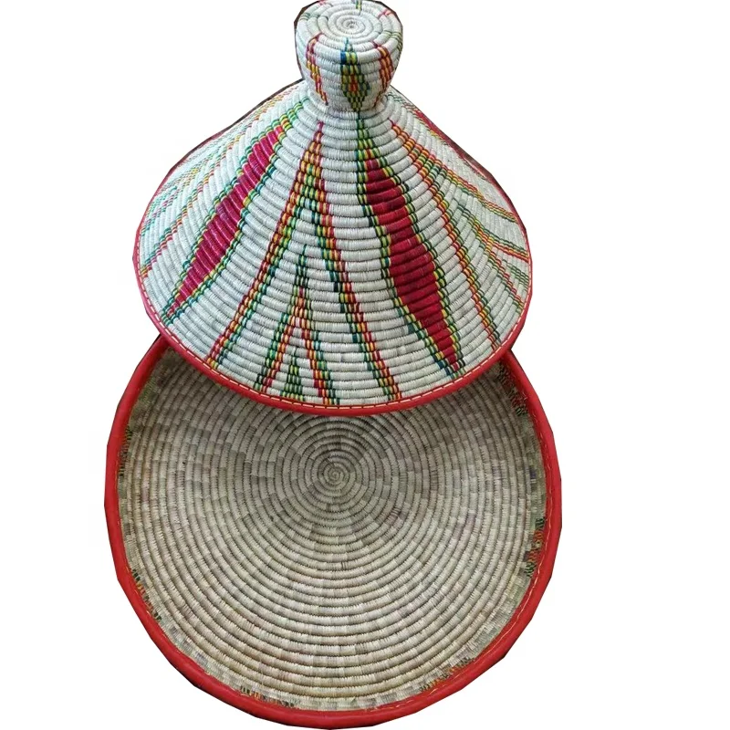 hand made mesob basket woven serving basket