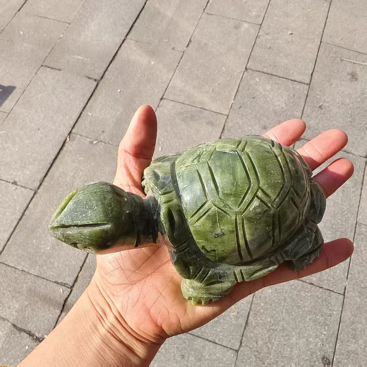 

Натуральная нефритовая черепаха из Сюяньского нефрита, резная черепаха из кварцевого кристалла Сюяньского нефрита, для целебных практик
