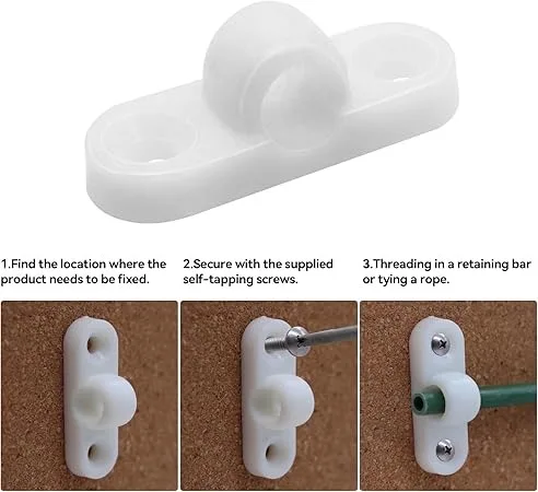 

Universal RV Sunshade Eye Set RV Horizontal Plastic Wall Eyes Brackets For Tent Roof Bar Caravan Set Caravan Camping Vehicle