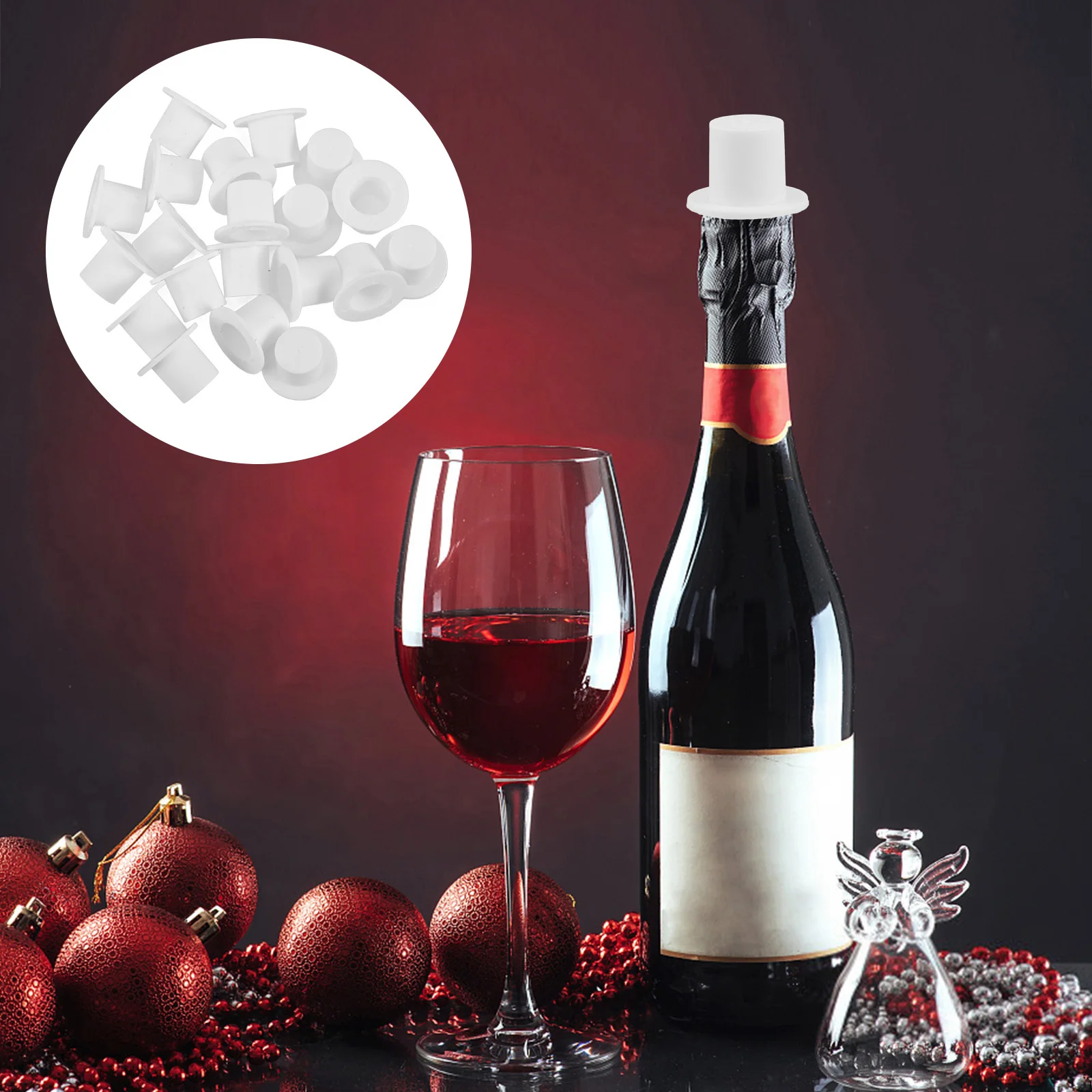 

40Pcs Mini Plastic Top Hats Christmas Party Tiny Craft Hats DIY Decorations Snowman Mini Tree Ornaments Crafts DIY Decoration