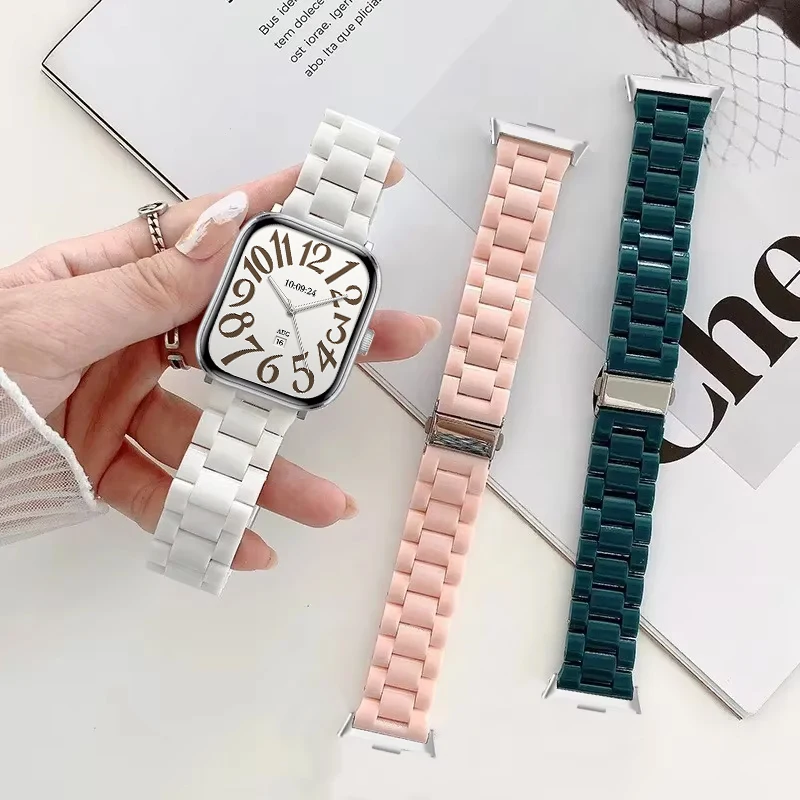 Candy Color Resin Strap For Redmi Watch 4 5 6 Band Macaron Replace Bracelet Belt Watchband Accessories For Xiaomi Miband 8/9 Pro