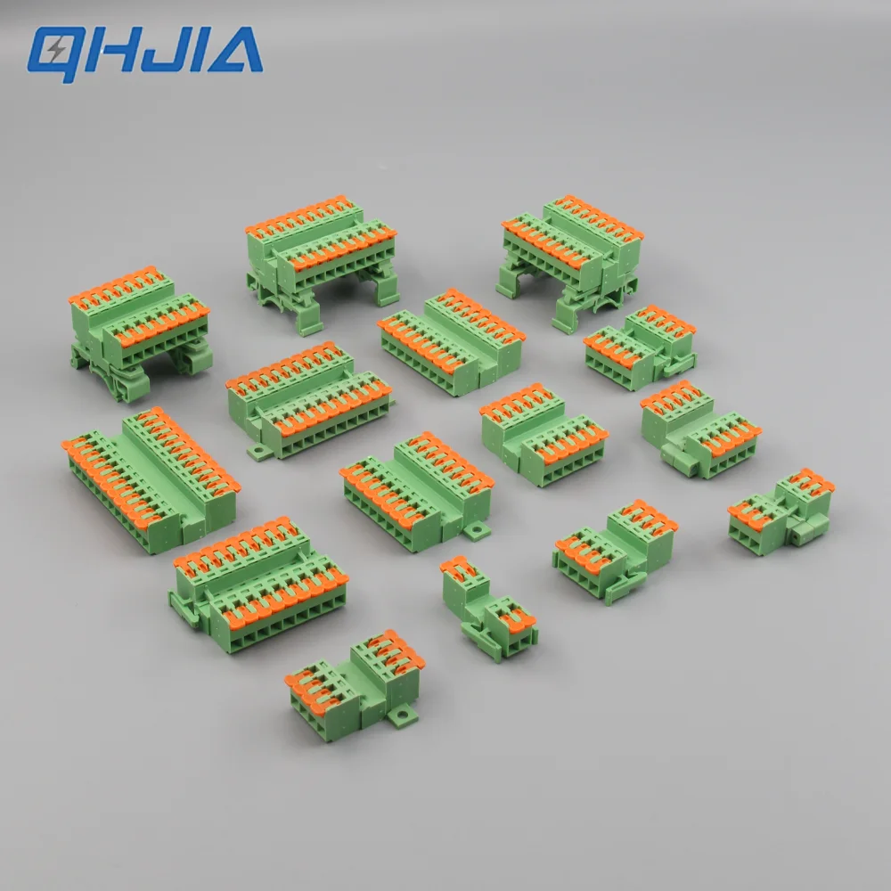 5.08 Threaded Terminal - Welding Free Docking  Handle Spring Plug Quick Connect Suitable for LED Terminal Blocks