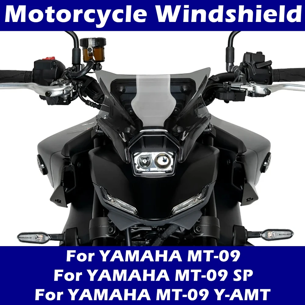 Motorcycle Meter Visor Windshield Sport Windscreen For YAMAHA MT-09 MT09 MT 09 SP Y-AMT 2024 2025 Double Bubble Wind Deflectors