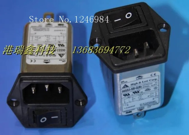 [SA]Combo filter outlet power strip switch filter levy filter 06SS3-SB-Q (B) Filter--5pcs/lot