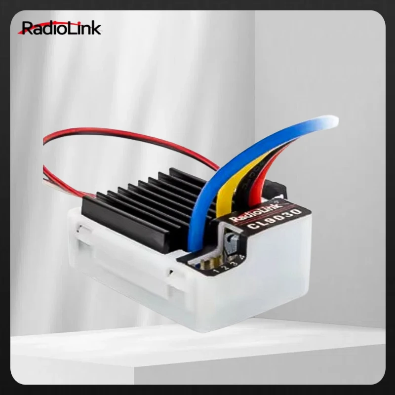 

Radiolink Cool 9030 ESC 90A Brushed (2-4S) Waterproof Built-in BEC 5A Selectable 5.5V/7.5V for 1/10 RC Truck Crawlers Tanks Cars