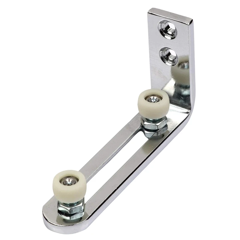 

ABGR-Barn Door Floor Guides, Bottom Flooring Frame Support With Smooth, Quiet Bearings, Adjustable Roller Sliding Stay