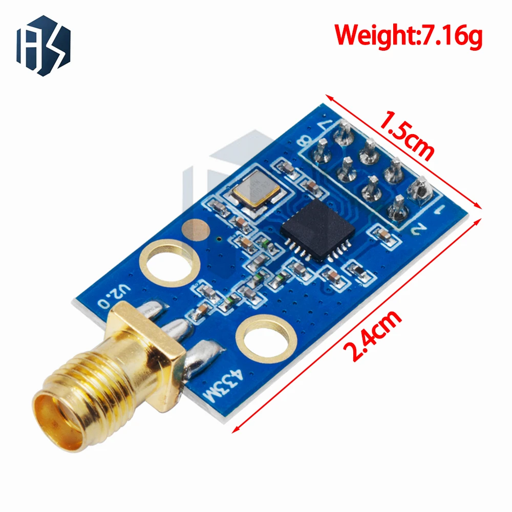 Modulo wireless CC1101 con modulo ricetrasmettitore wireless antenna SMA per Arduino 315/433/868/915MHZ