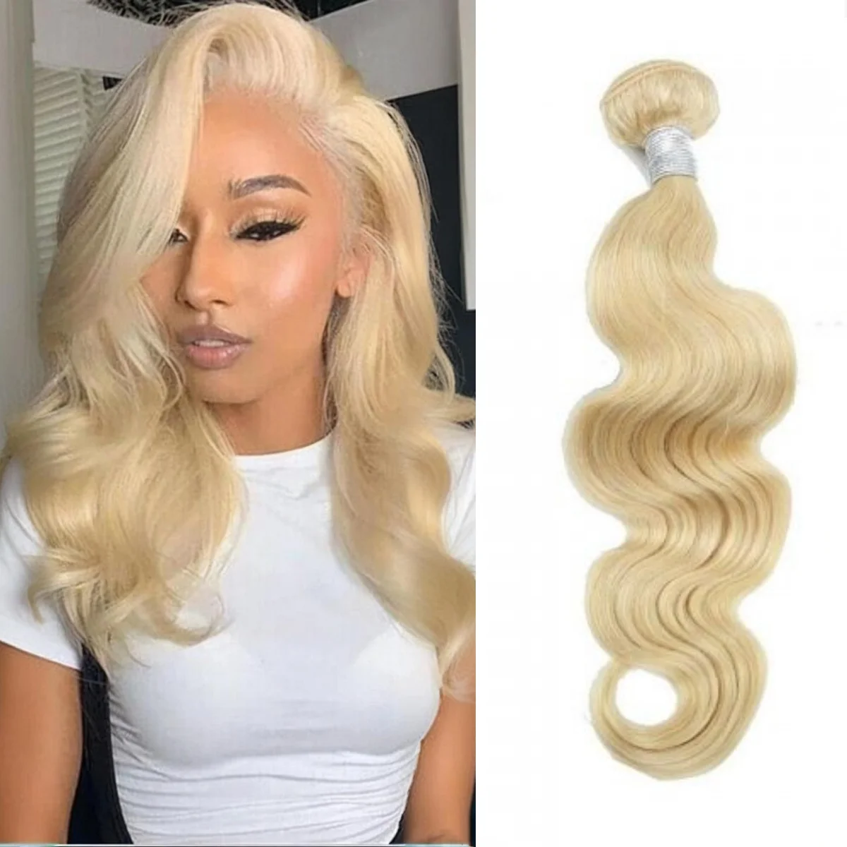 

# Наборы бразильских волос Body Wave 613 медово-русого цвета, 100% натуральные человеческие волосы, 1/3/4 шт., окрашенные пучки человеческих волос