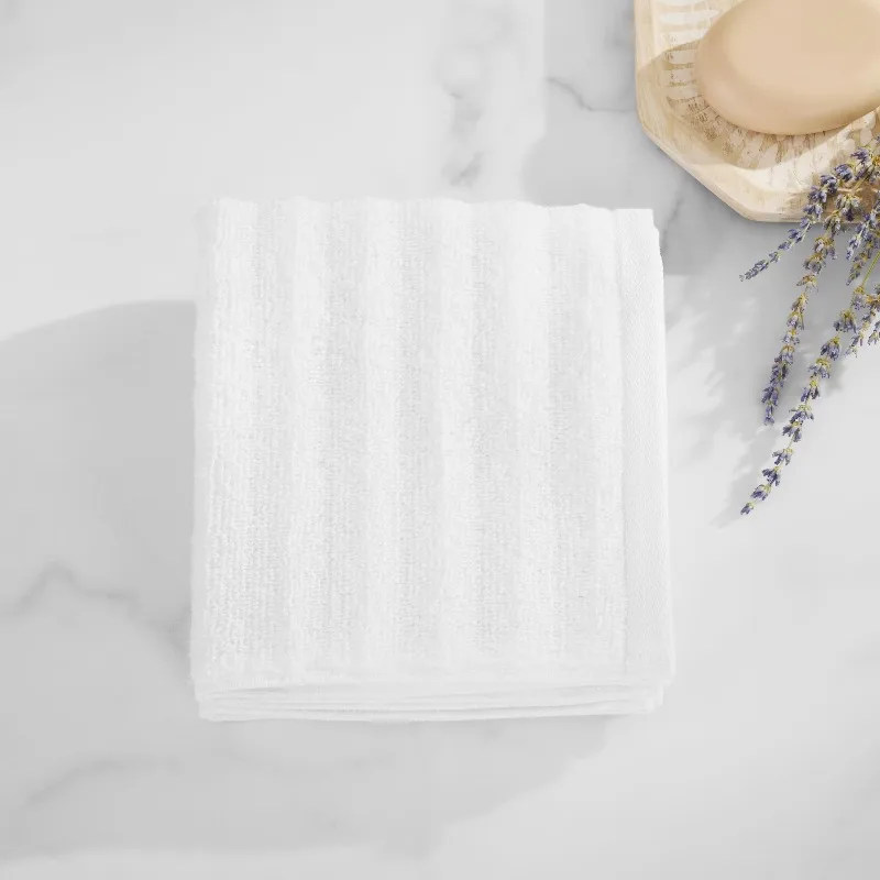 Performance Textured Hand Towel, White, 26 in x 16 in, 1 Count