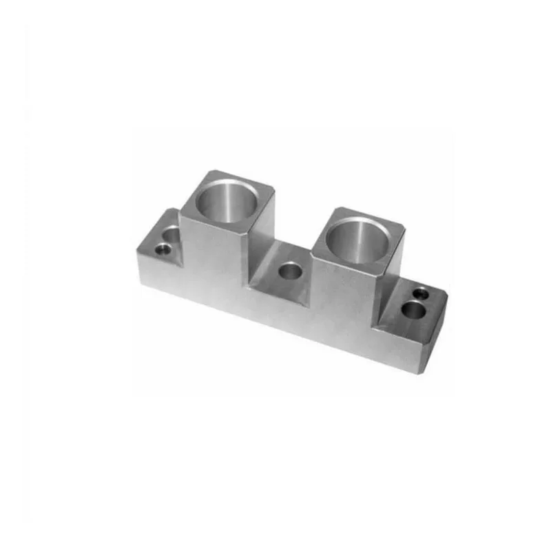 CNC machined stainless steel aluminum alloy double-hole mechanical guide shaft support seat guide shaft positioning frame