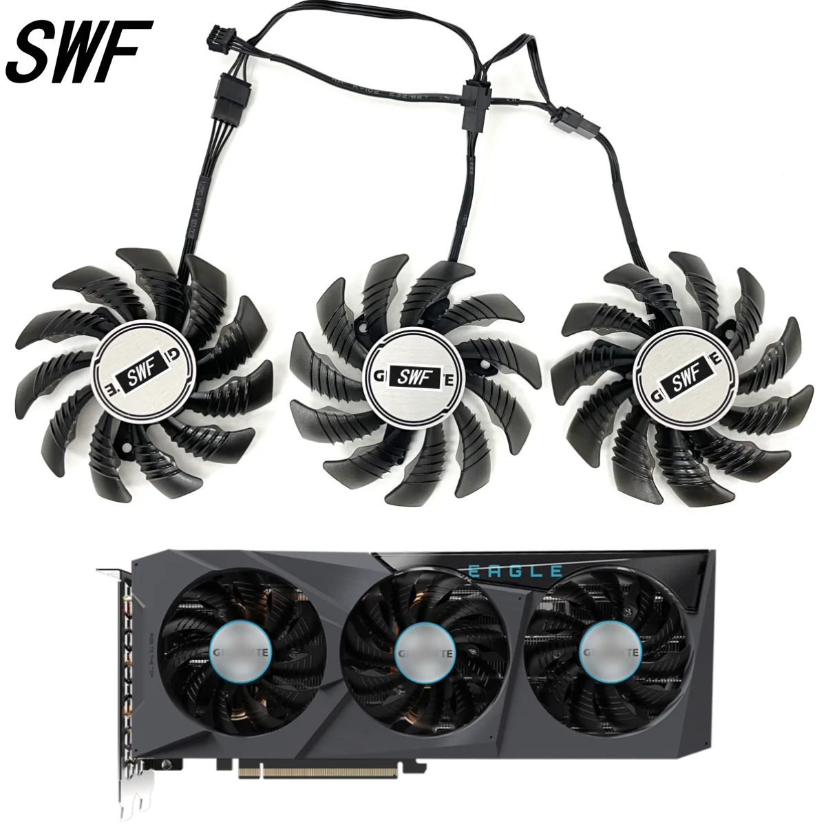 

78MM PLD08010S12HH T128010SU Cooling Fan for Gigabyte RTX 3060 3070 Gaming RTX 3060 Ti 3070 Ti Eagle Graphics Card Cooler Fan