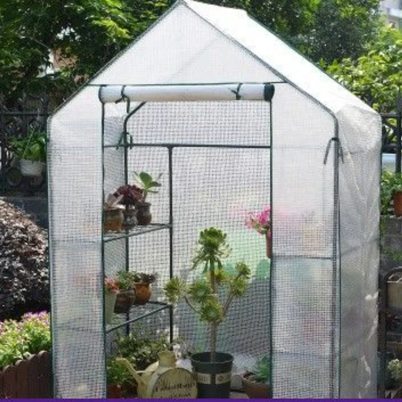 

Garden Walk-in Greenhouse Family Large Greenhouse Plants Rain-proof and Frost-proof Insulation Shed Gardening Flower Room