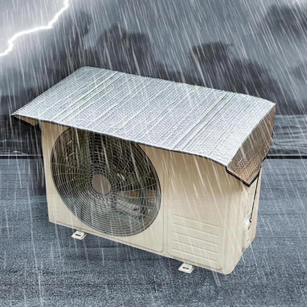 لمختلف نماذج مكيف الهواء غطاء مكيف الهواء قابل للتعديل يحمي من الأوساخ تصميم مناسب قابل للتعديل