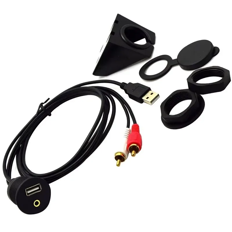 joli-pour-moto-bateau-1m-tableau-de-bord-de-voiture-encastre-usb-20-35mm-audio-aux-a-3rca-rallonge-panneau-cable-cordon-haute-vitesse